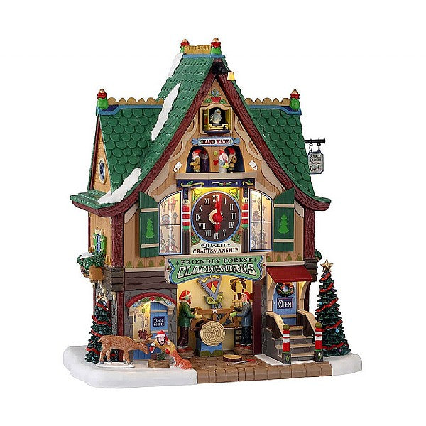 Lemax Friendly Forest Clockworks