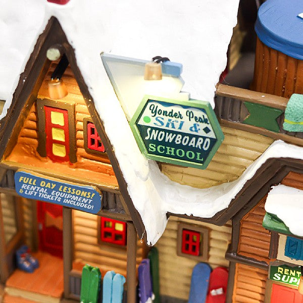 Lemax Yonder Peak Ski & Snowboard School
