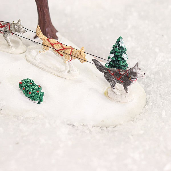 Lemax Dog Sledding Afternoon