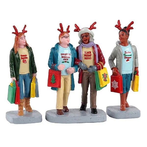 Lemax Girls Christmas Shopping Trip