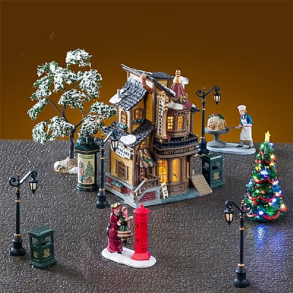Lemax Lucy's Chocolate Shop Set