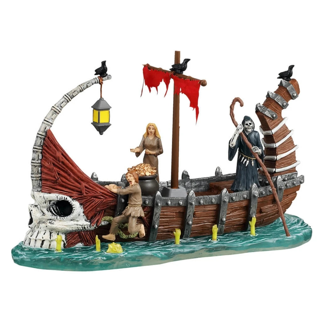 Lemax - Spooky Town - Ferry On River Styx