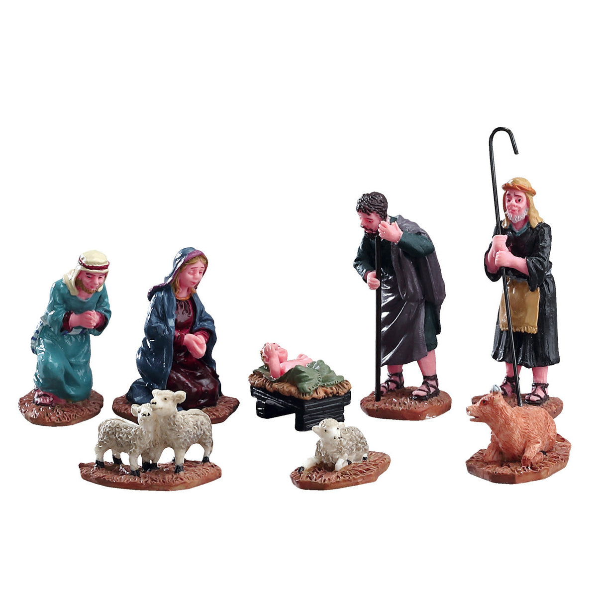 Lemax Nativity Village 3 Inch Figurines - 8 Piece Set