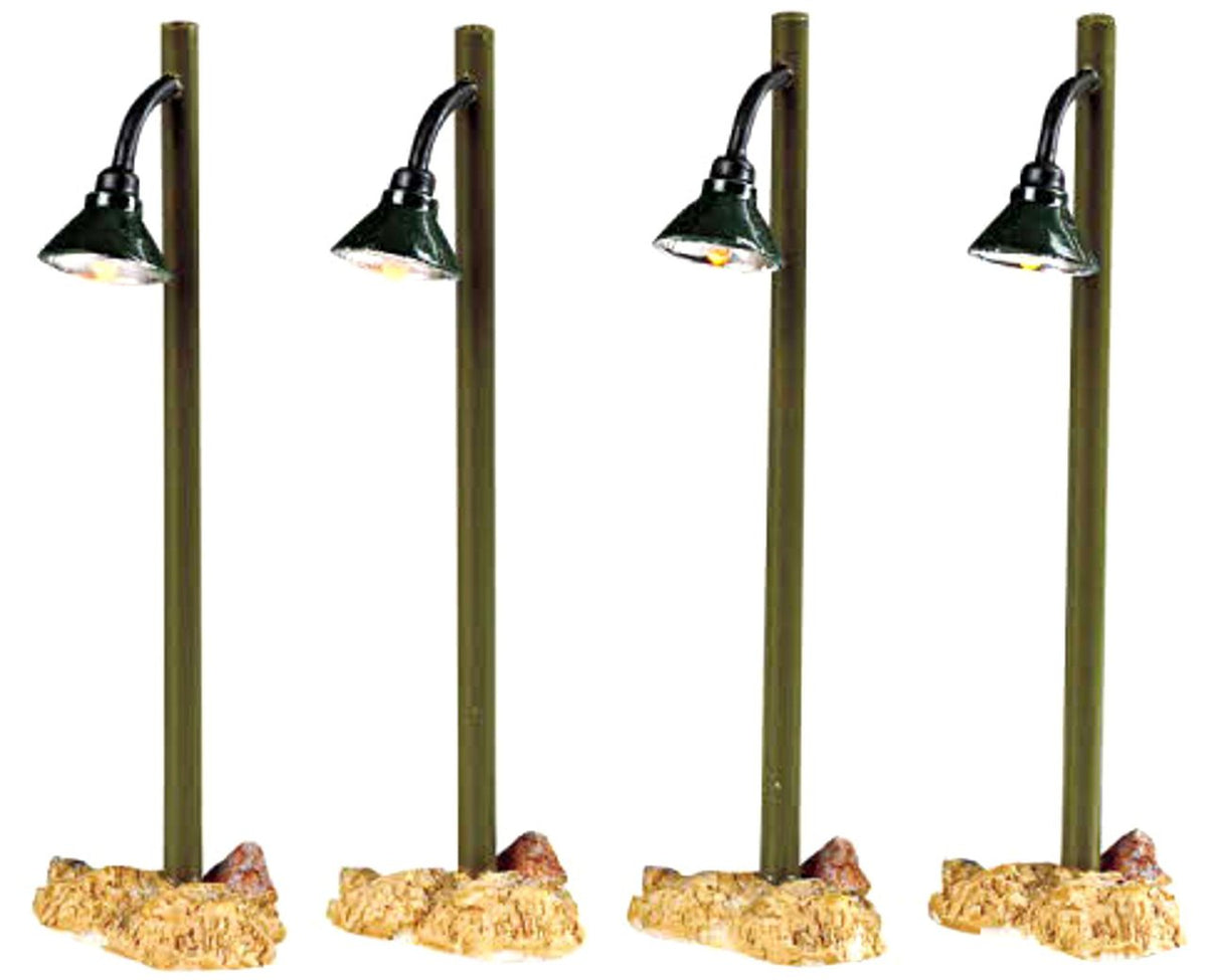 Lemax Set Of 4 Rustic Street Lights