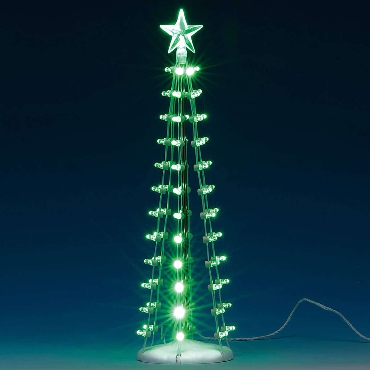Lemax Lighted Silhouette Tree - Green - 9 Inch
