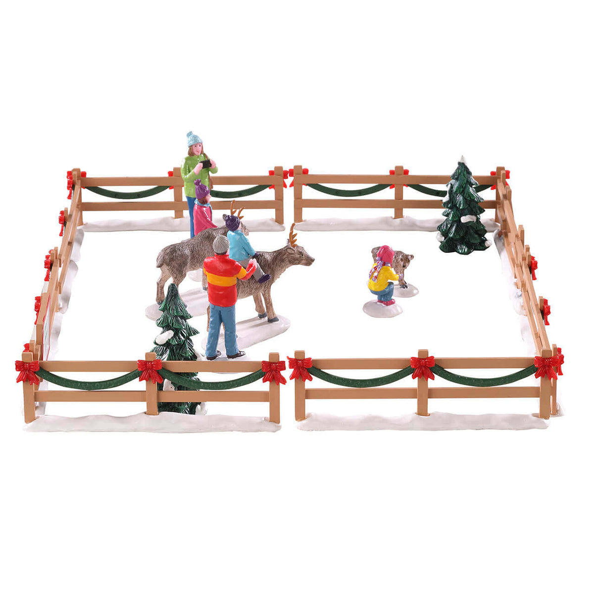 Lemax Reindeer Petting Zoo - 17 Piece Set