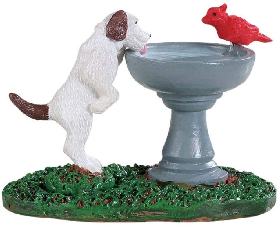 Lemax Dog At The Water Fountain