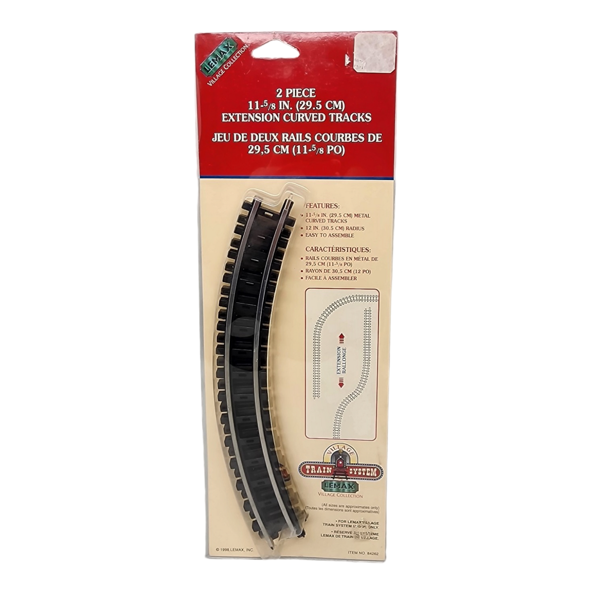 Lemax Village Collection 2-piece Curved Train Tracks