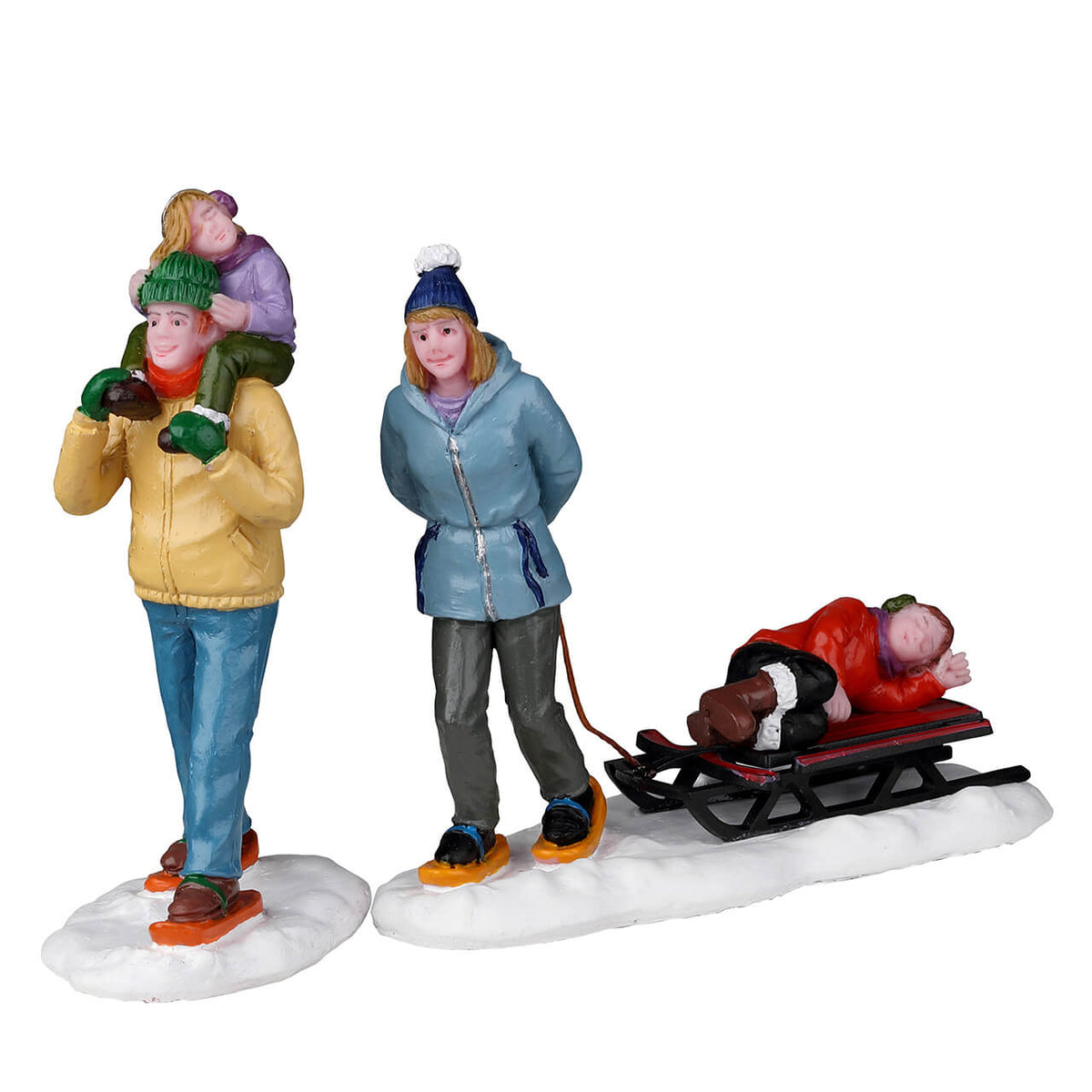 Lemax Long Day Snowshoeing - 2 Piece Set