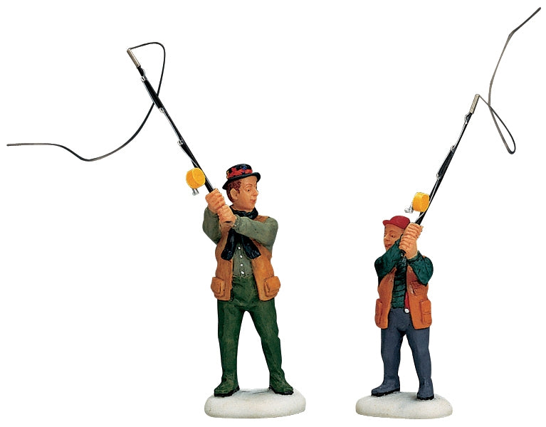 Lemax Flyfishing With Dad - 2 Piece Set