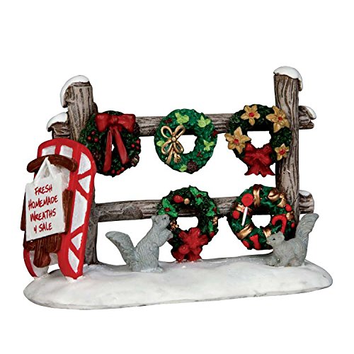 Lemax Christmas Wreaths Sale Rack