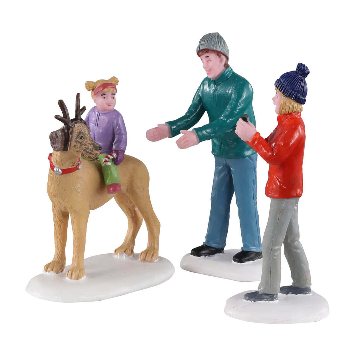 Lemax Rover Plays Rudolph - 3 Piece Set