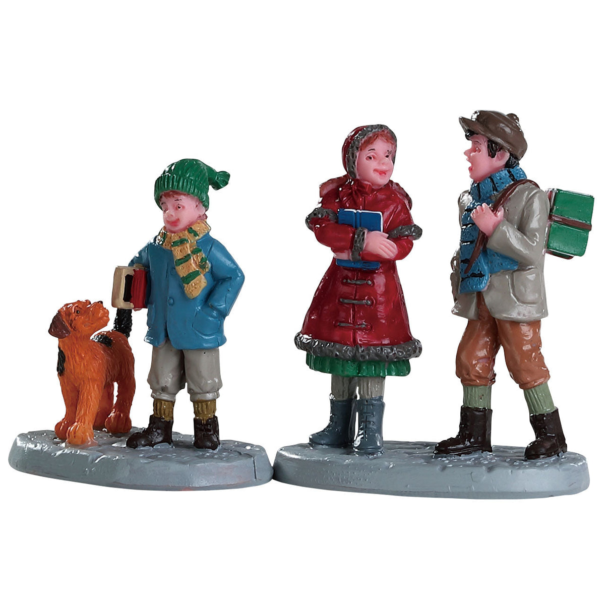Lemax Going To School, Set Of 2