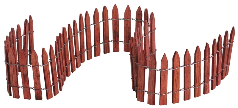 Lemax Wired Wooden Fence - 18 Inches Long