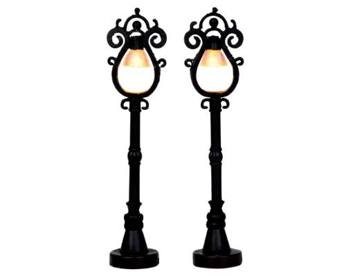 Lemax Parisian Street Lamps - Set Of 2