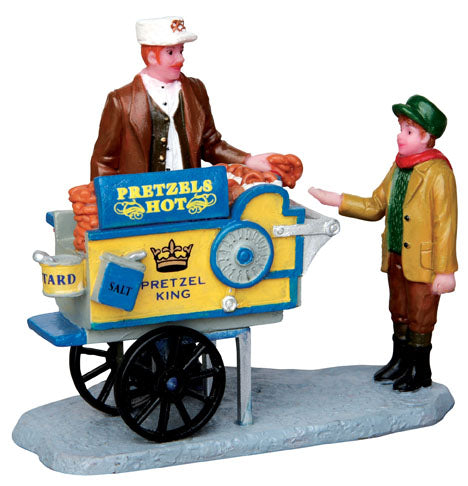 Lemax Pretzel King Pretzel Cart