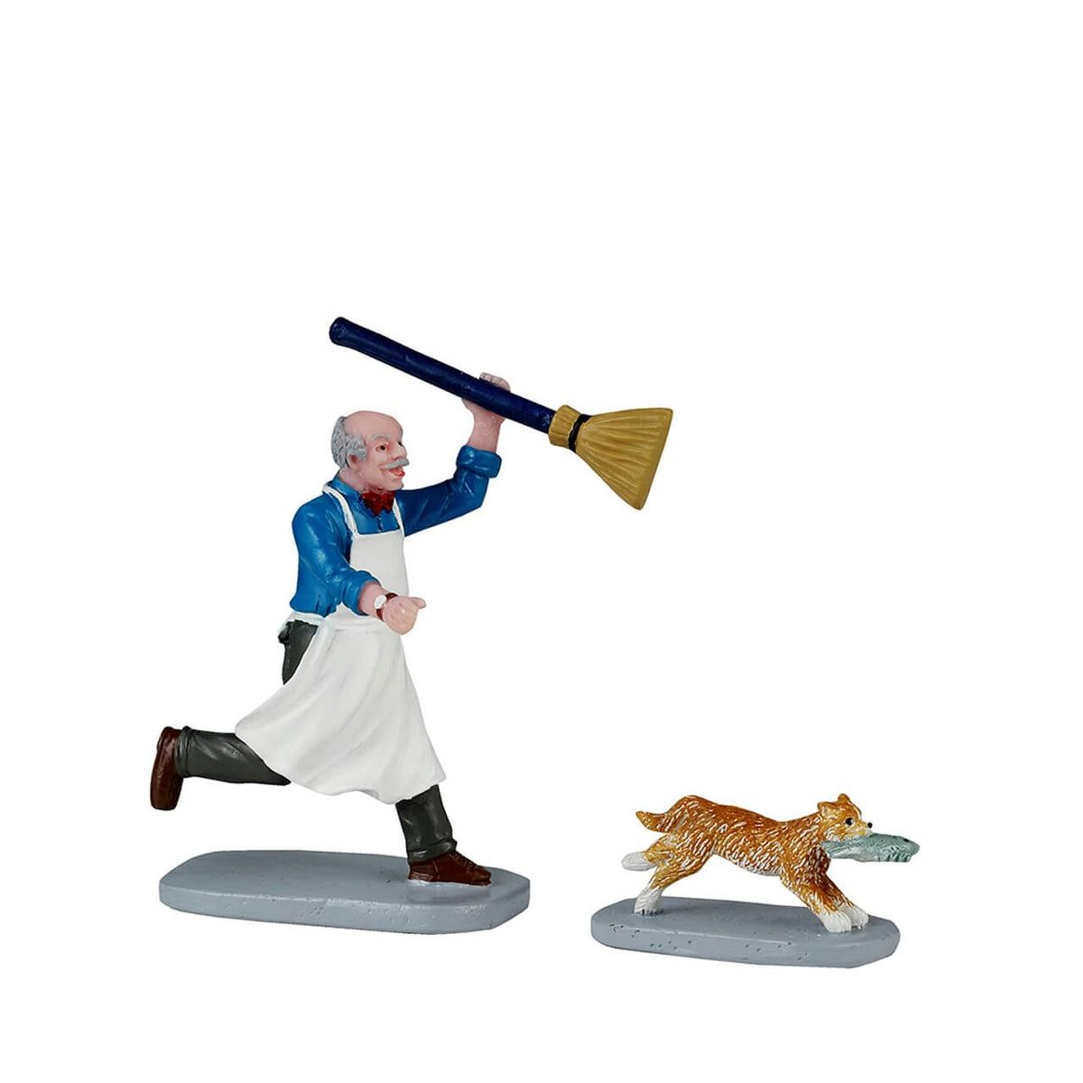 Lemax Feline Fish Thief - 2 Piece Set