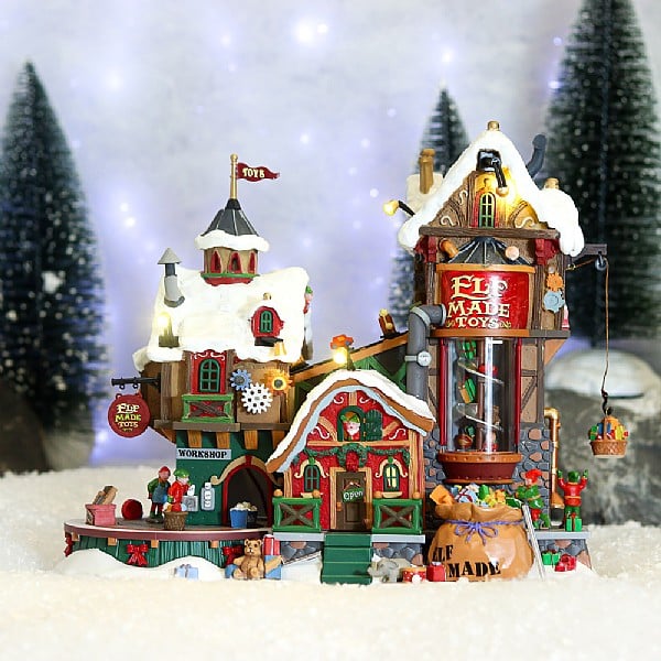  Lemax Elf Made Toy Factory