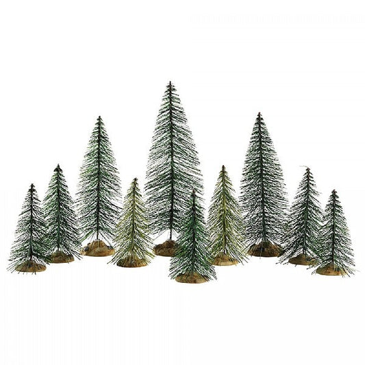  Lemax Needle Pine Trees (Set Of 10)