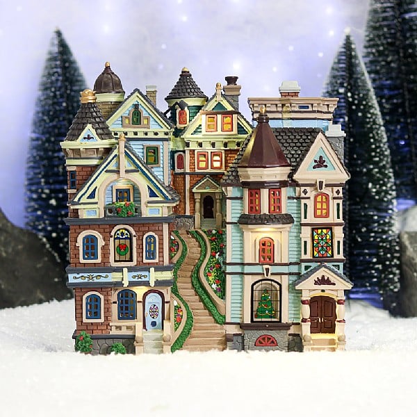  Lemax Houses On A Hill