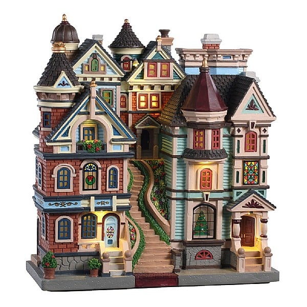  Lemax Houses On A Hill