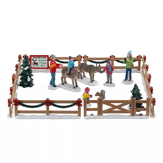  Lemax Reindeer Petting Zoo (Set Of 17)