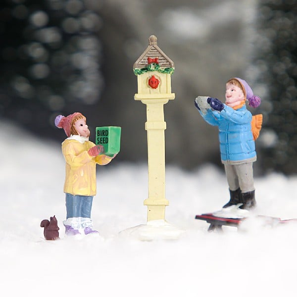  Lemax The Bird Feeders (Set Of 3)