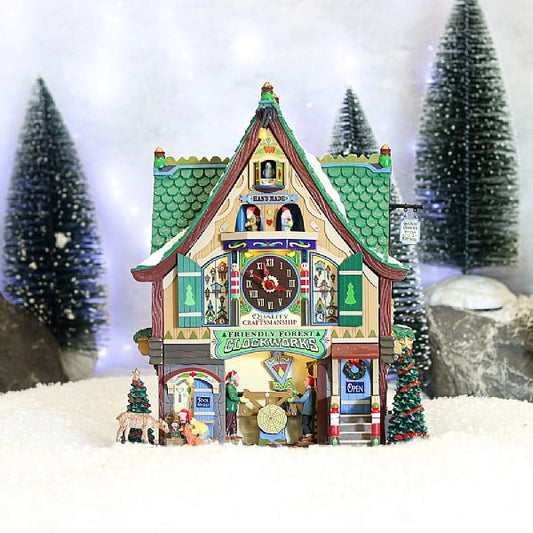  Lemax Friendly Forest Clockworks