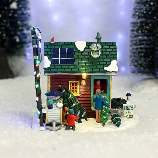  Lemax Tiny House Tree Lot (4.5V)