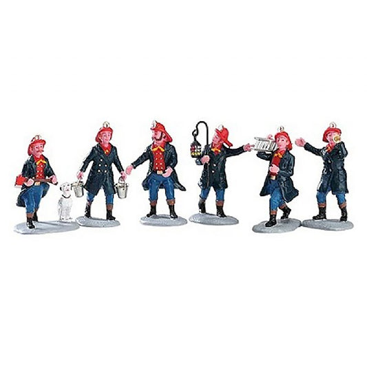  Lemax Firemen (Set Of 6)