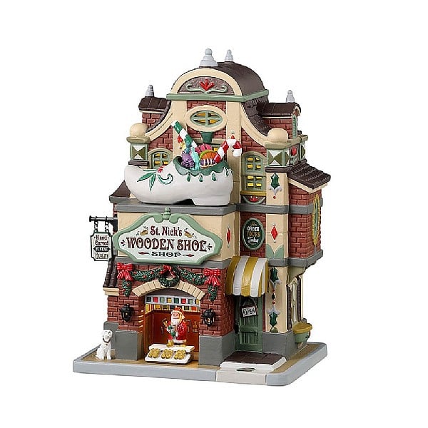  Lemax St. Nick's Wooden Shoe Shop