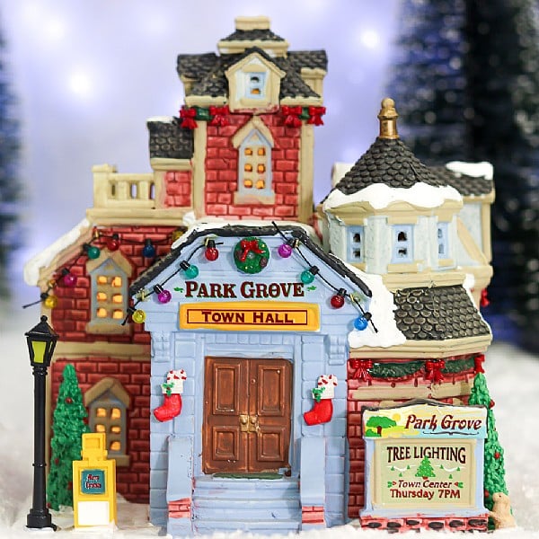  Lemax Park Grove Town Hall