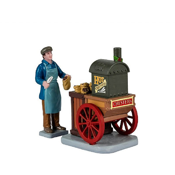  Lemax Chester's Hot Chestnuts - (Set Of 2)