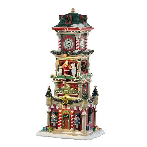  Lemax The Village Square Clock Tower