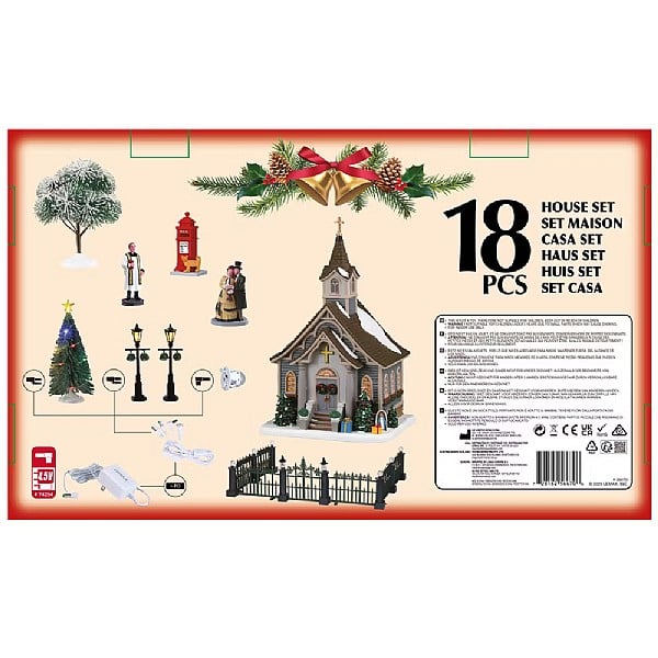  Lemax Small Town Church Set