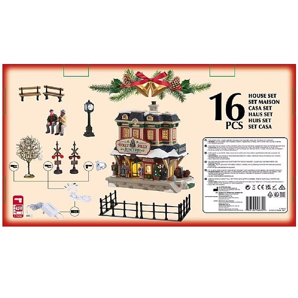  Lemax Holly Jolly Junction Set