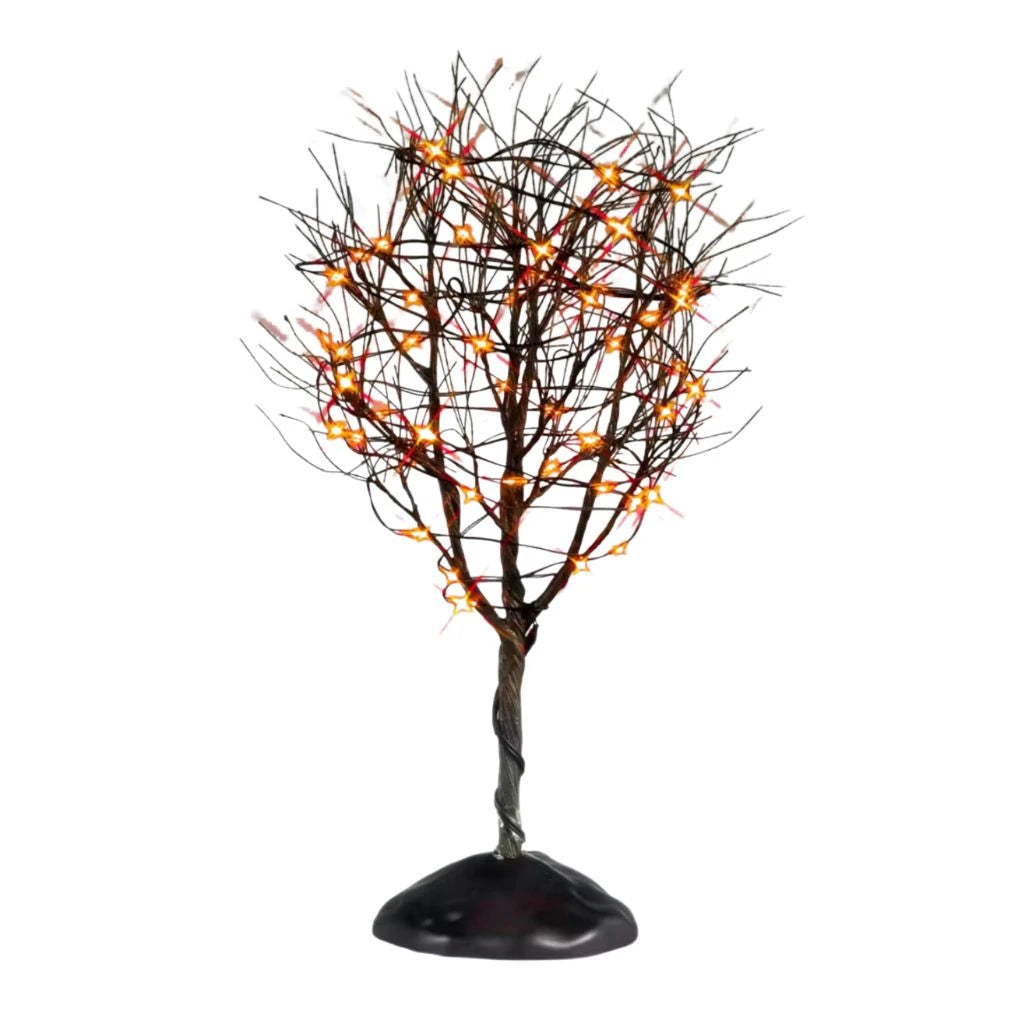  Lemax - Spooky Town - Dry Tree With Orange Lights