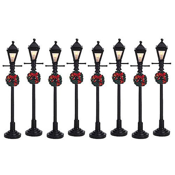  Lemax Gas Lantern Street Lamp (Set Of 8)