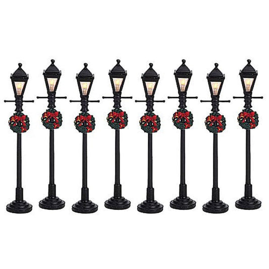  Lemax Gas Lantern Street Lamp (Set Of 8)