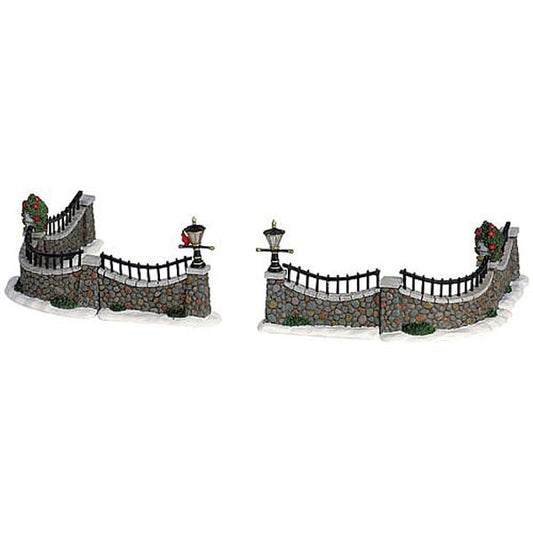  Lemax Stone Wall (Set Of 6)