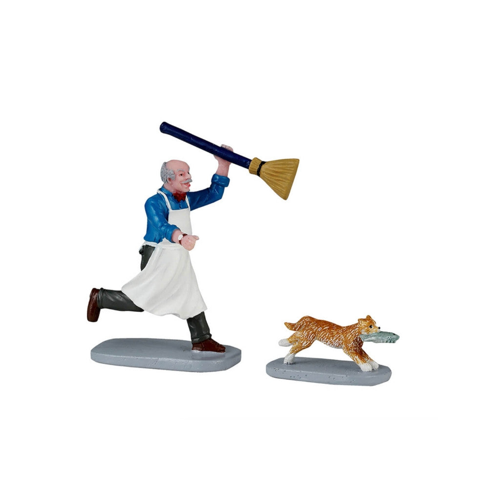  Lemax - Feline Fish Thief Set Of 2