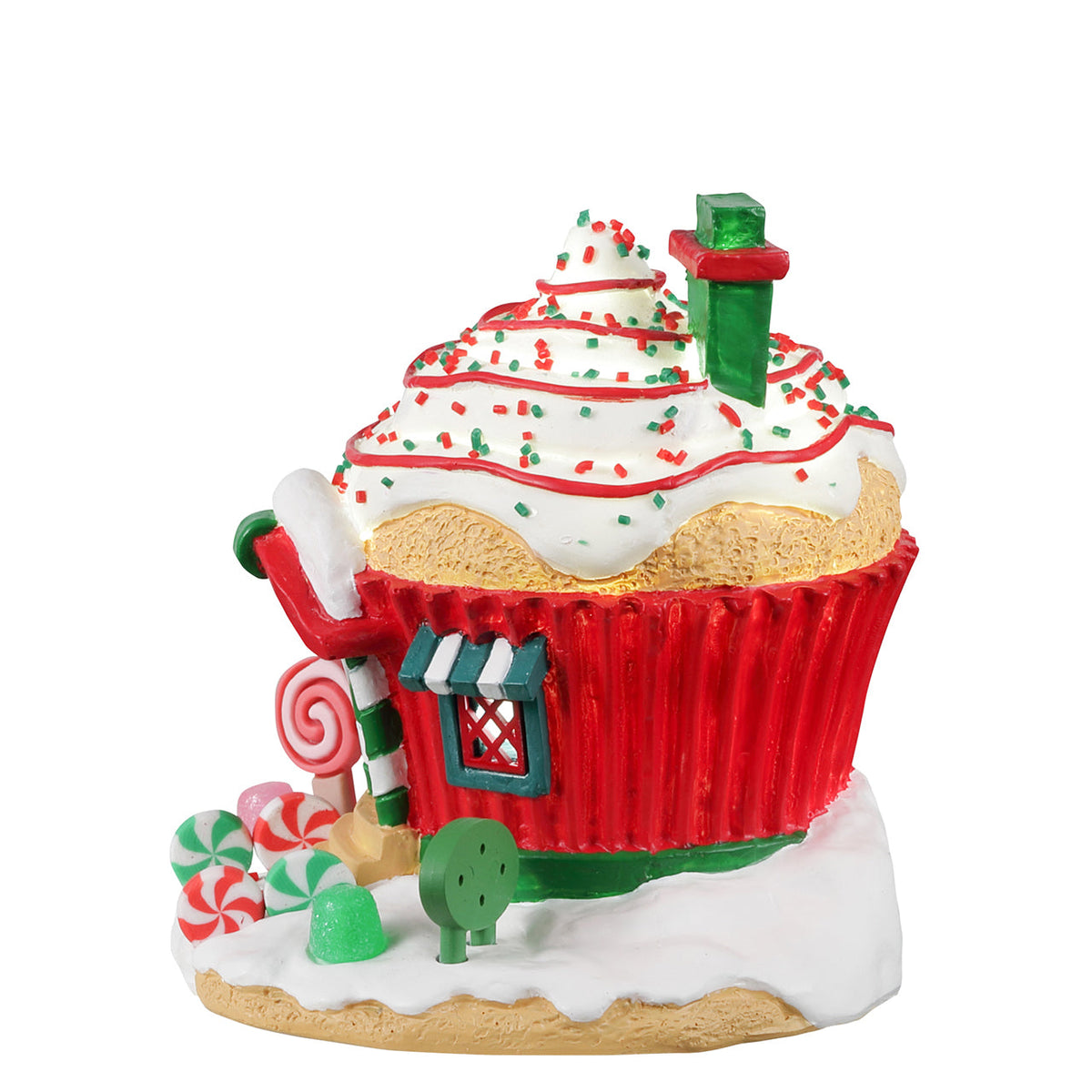 Lemax Cupcake Lane - Peppermint Cottage - Openstock