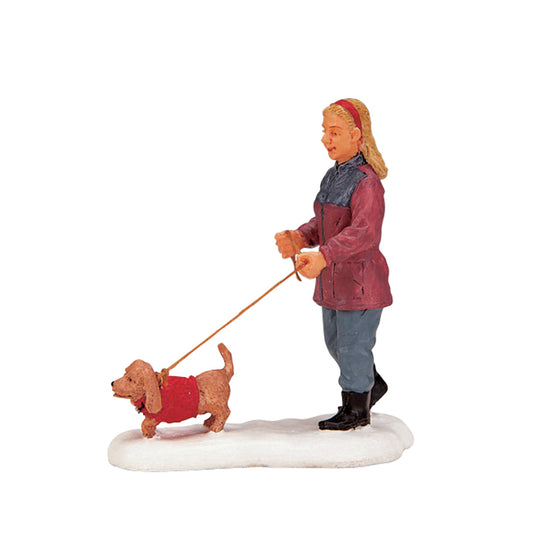 Lemax Strolling With Pooch