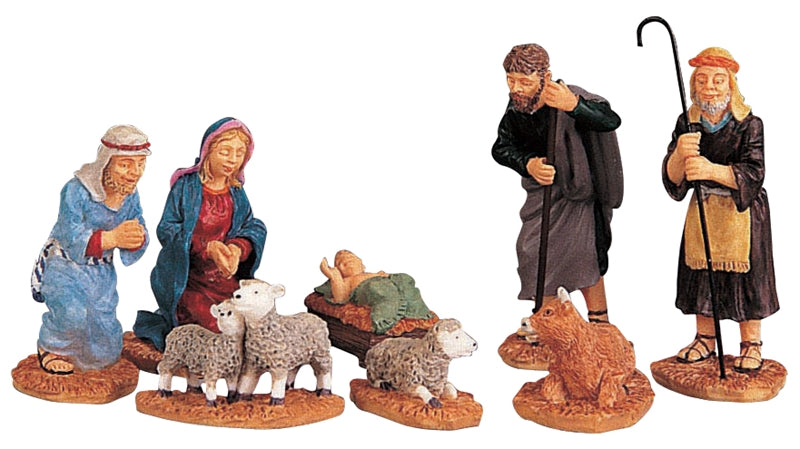 Lemax Nativity Village 3 Inch Figurines - 8 Piece Set