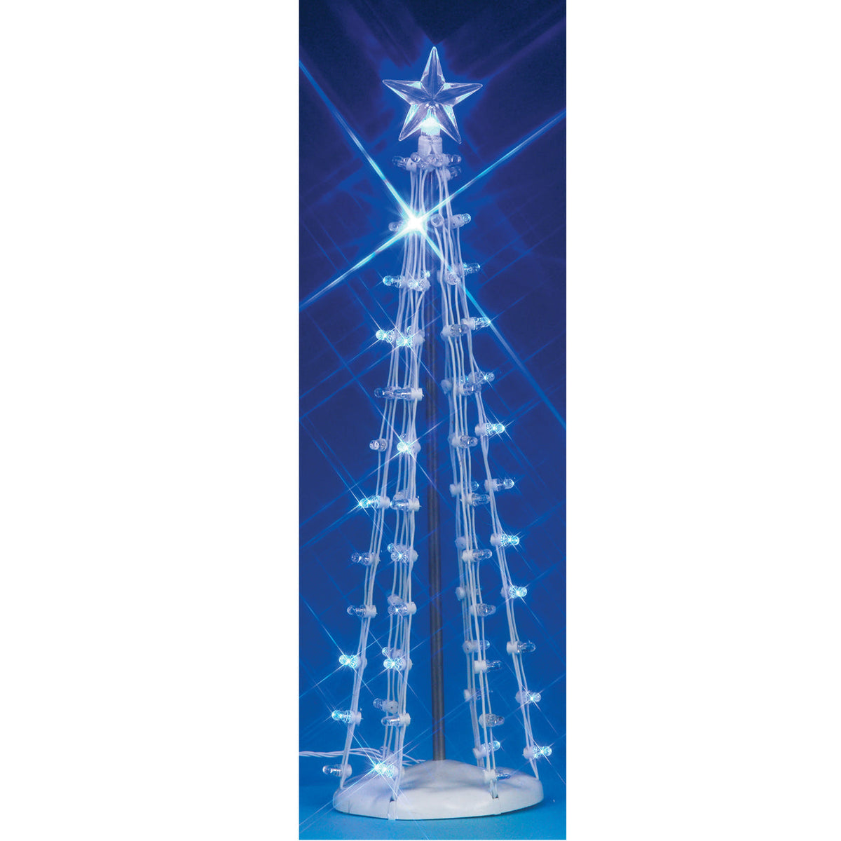 Lemax Lighted Silhouette Tree - Blue - 9 Inch