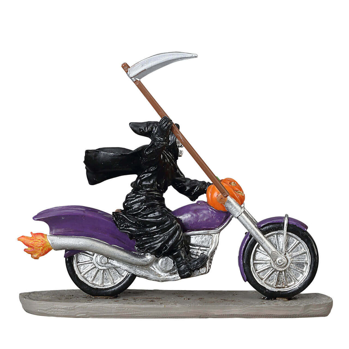 Lemax Grim Rider On A Bike