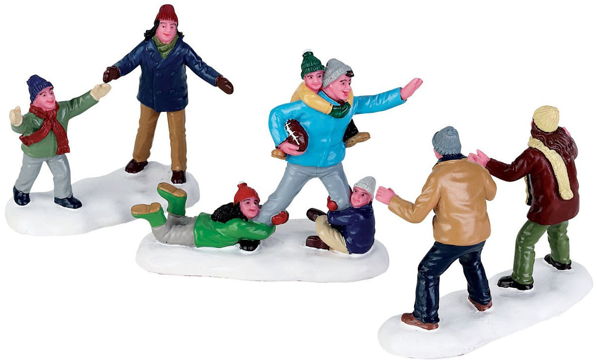 Lemax Family Football Game - 3 Piece Set