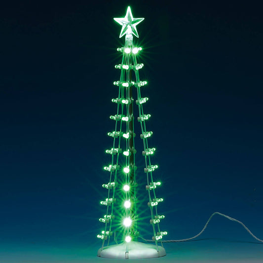 Lemax Lighted Silhouette Tree - Green - 9 Inch
