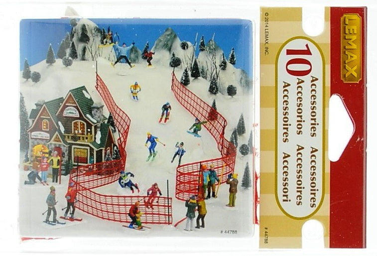 Lemax Ski Racing Net - 10 Piece Set