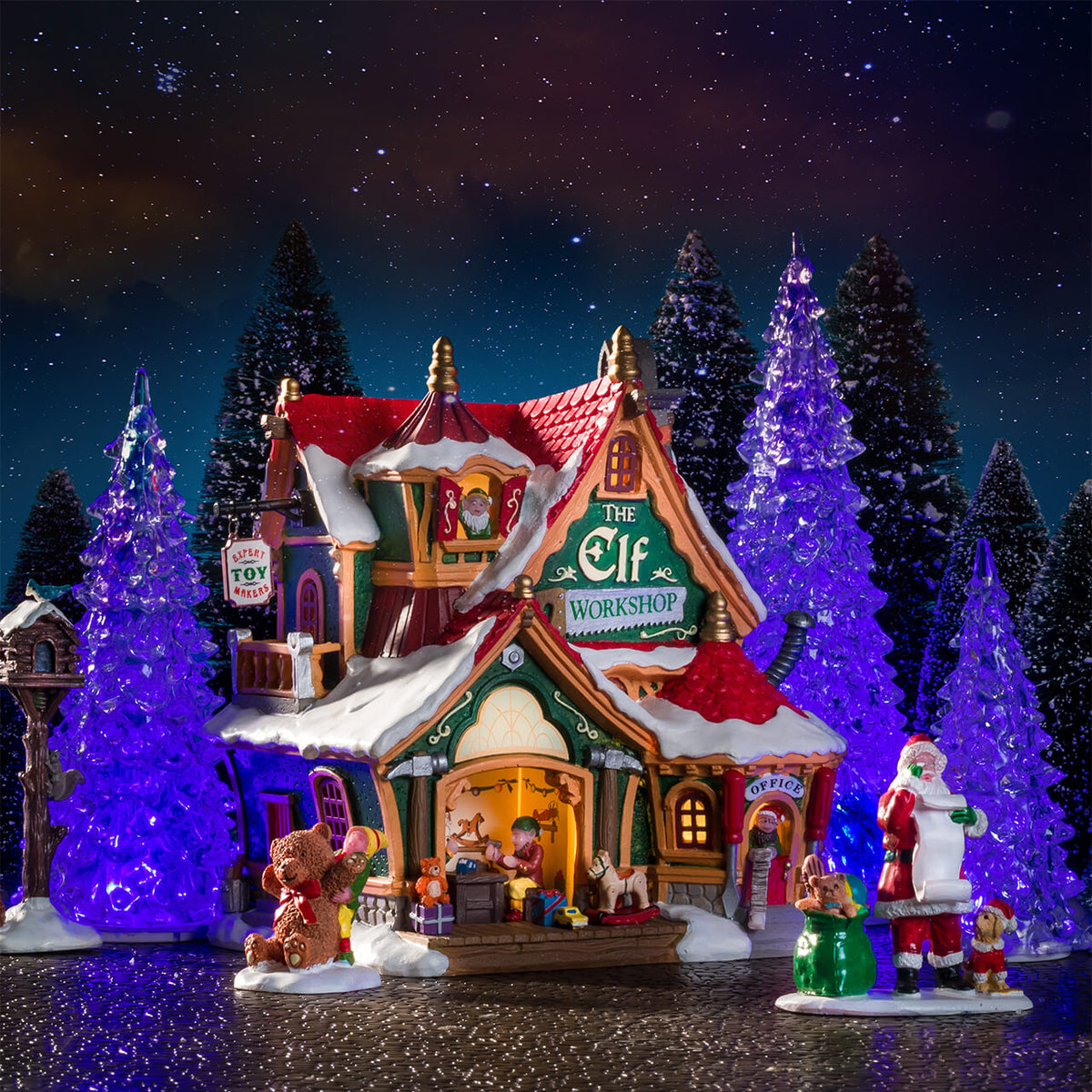 Lemax Crystal Color Changing Tree - 8.75 Inch